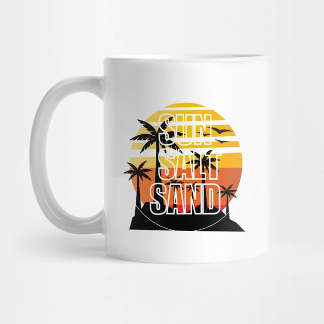 Summer Vacation Tropical Relaxation - Sun Salt Sand - Ocean Lover | Summer Family Vacation 2024 Vibes - Summer Travel Essentials Gift - Beach Memories Cool Saying by KAVA-X